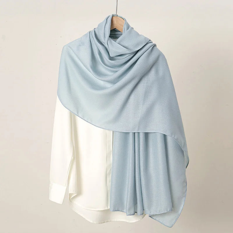 New Cotton Linen Hijab Scarf For Women Femme Musulmane shawls Kebaya Women's Hijab Headscarf Wrap Stoles Solid Islamic Headband