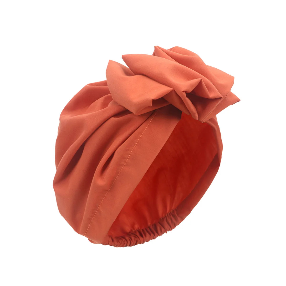 African Head Wraps Elegant Retro Turban for Women Muslim Headscarf Cap Soild Color Ladies Beanies Caps Muslim Headpiece