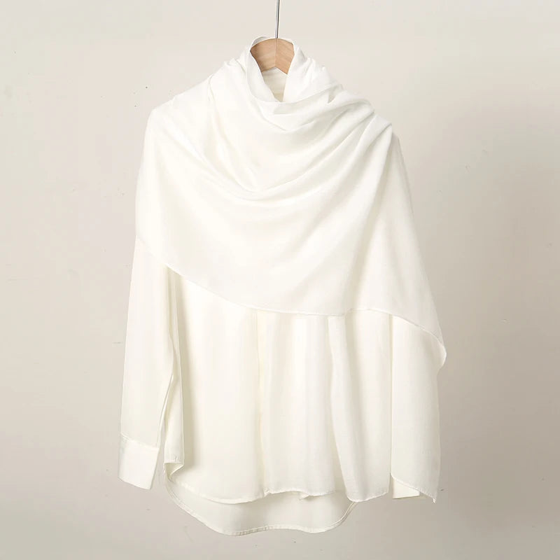 New Cotton Linen Hijab Scarf For Women Femme Musulmane shawls Kebaya Women's Hijab Headscarf Wrap Stoles Solid Islamic Headband