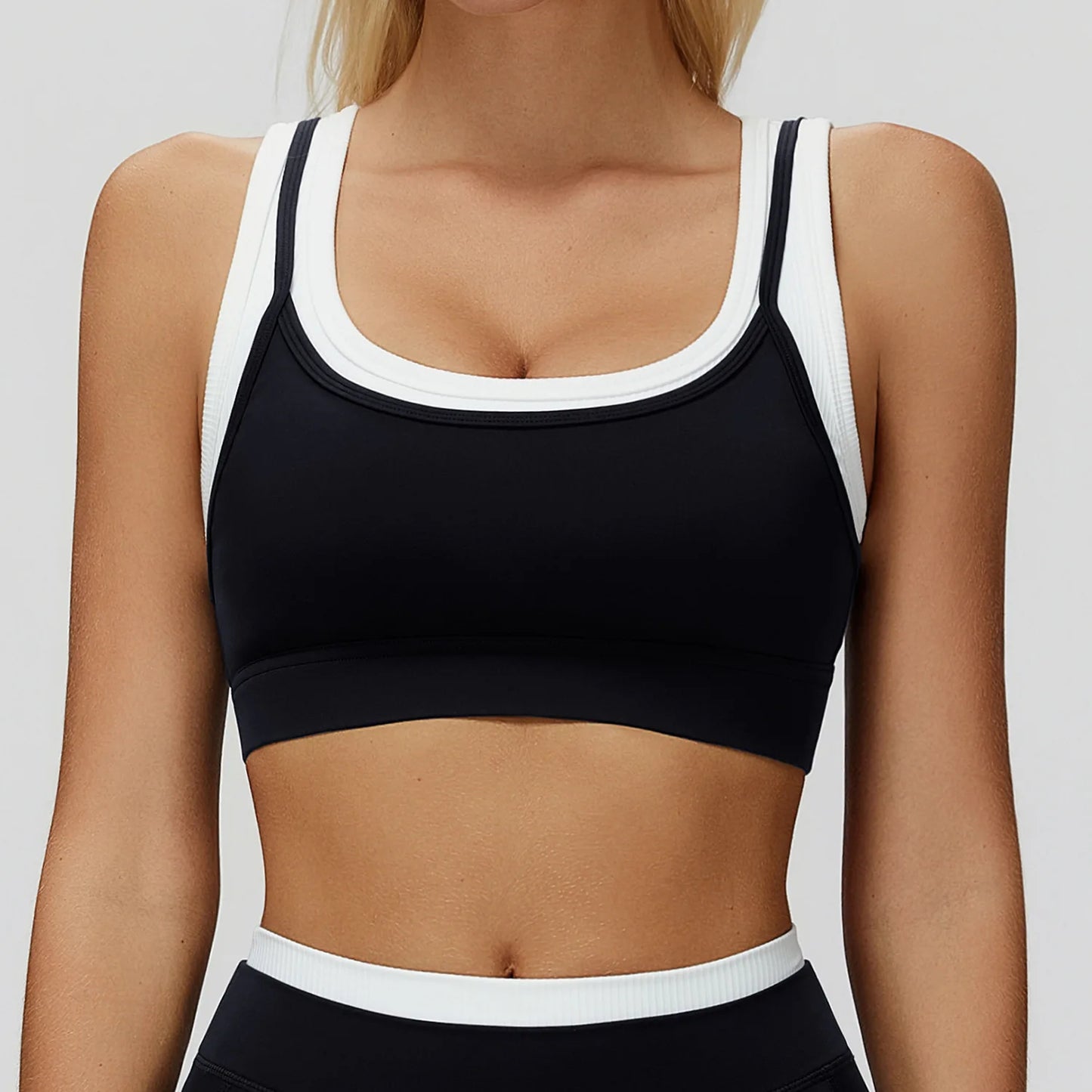 Shockproof Sports Bra — Breathable Push-Up Yoga Vest