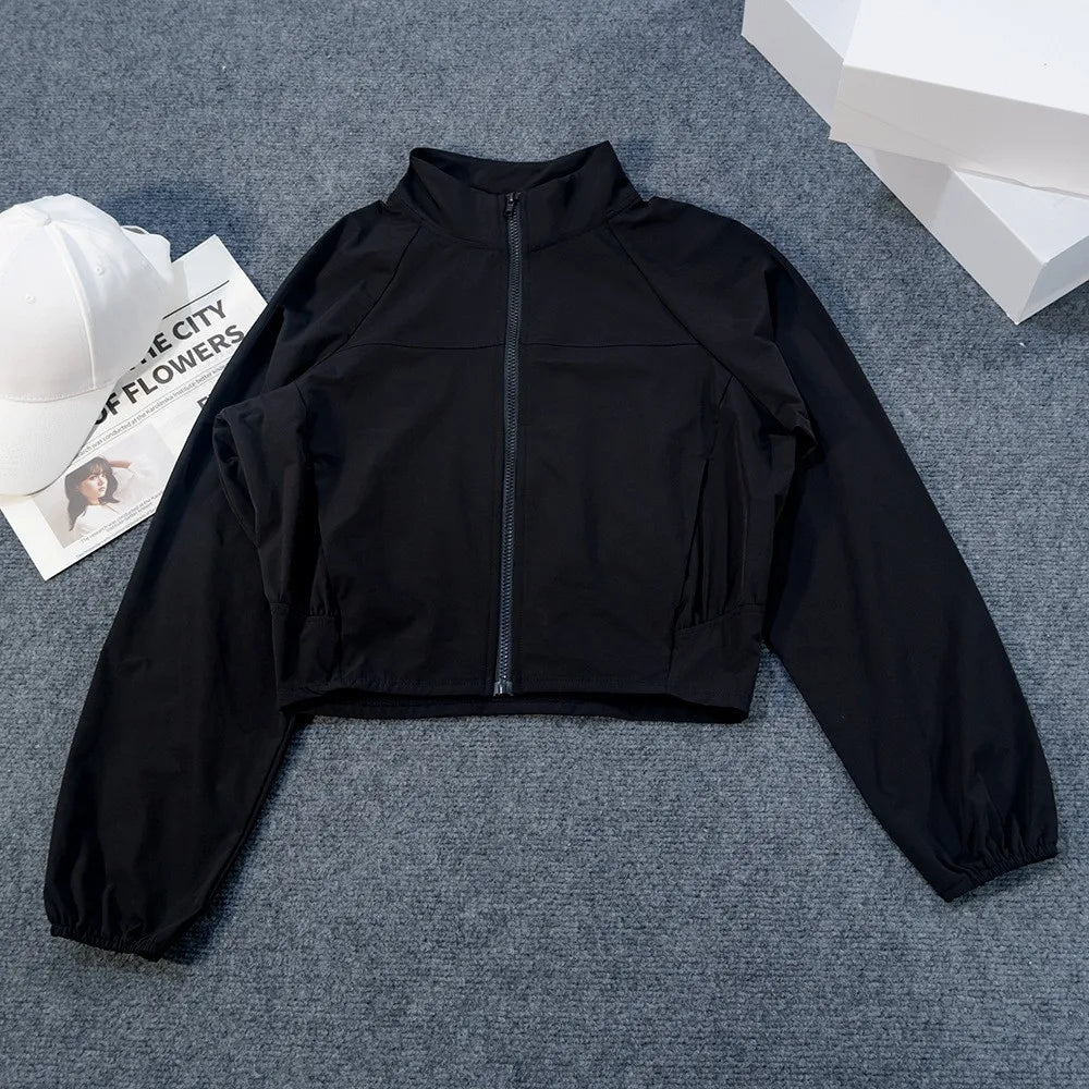 Windproof Sports Jacket — UV Protection Quick-Dry Zip Top