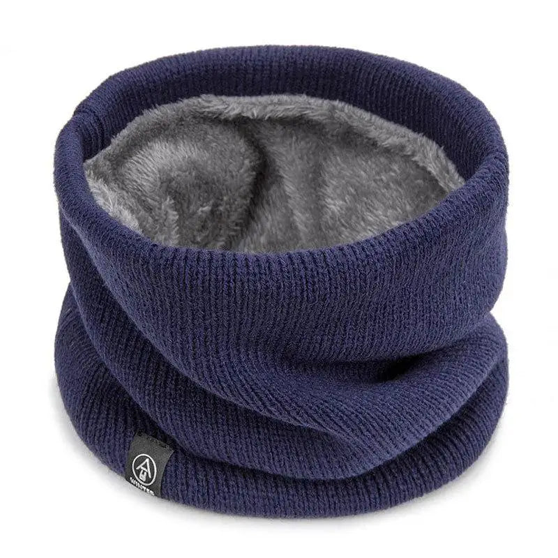 Fashion Women Knitted Scarf Solid Cashmer Like Winter Snood Scarves Lady Warm Wool Fur Thick Unisex Men Neck Scarfs Ring