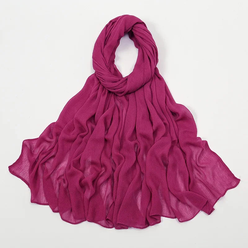 2024 Soft Rayon Cotton Muslim Hijabs for Women Scarf Plain Shawls Femme Musulman Viscose Rayon Headscarf Islamic Turban Headband