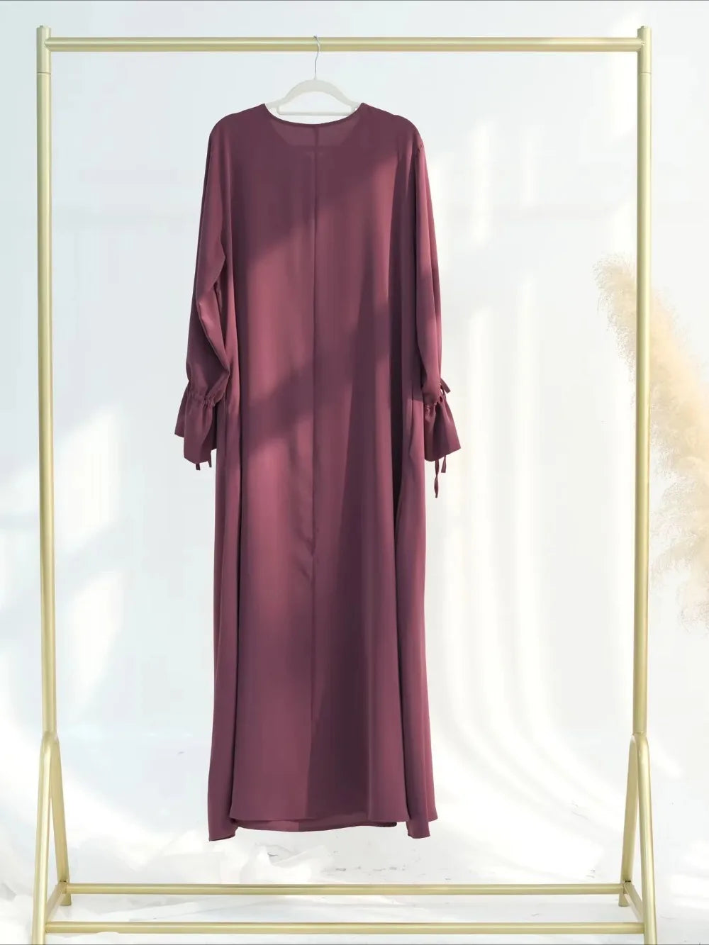 Eid Muslim Dress for Women Abaya Bow Jalabiya Ramadan Lace Up Vestidos Largos Islam Arab Long Robe Morocco Dubai Kaftan 2025