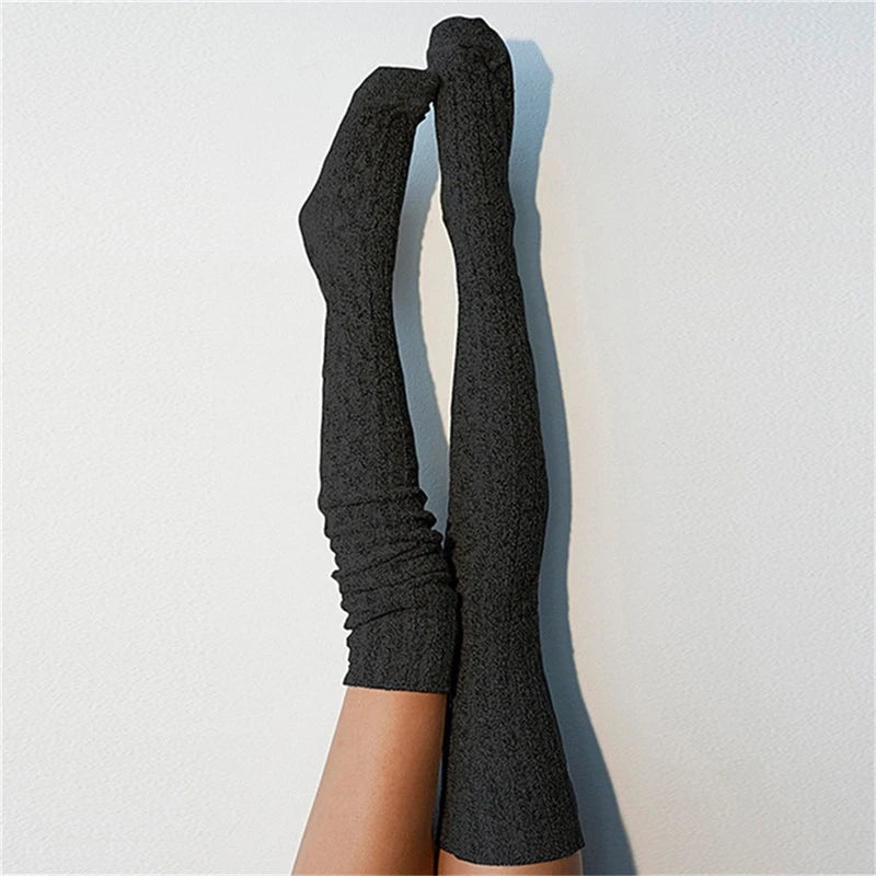 Cotton Thigh High Stockings — Over-Knee Socks for Women & Girls