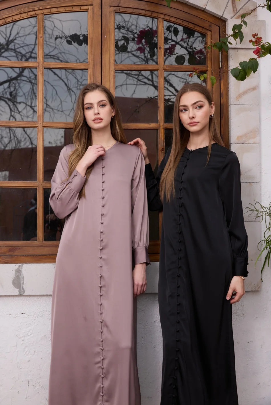 AS SS26 light satin ball buttons dress lightweight super comfortable fabric dressy woman clothes