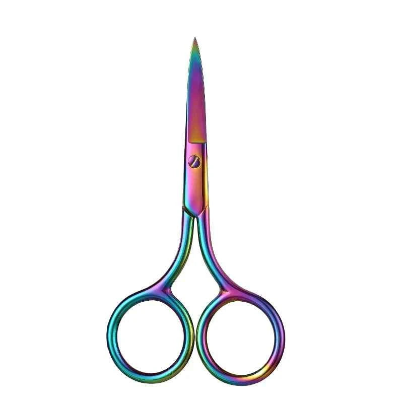 1pc European-style Makeup Scissors 9CM Compact Stainless Steel Small Professional Eyebrow Nose Hair Cut Manicure Nail Tools