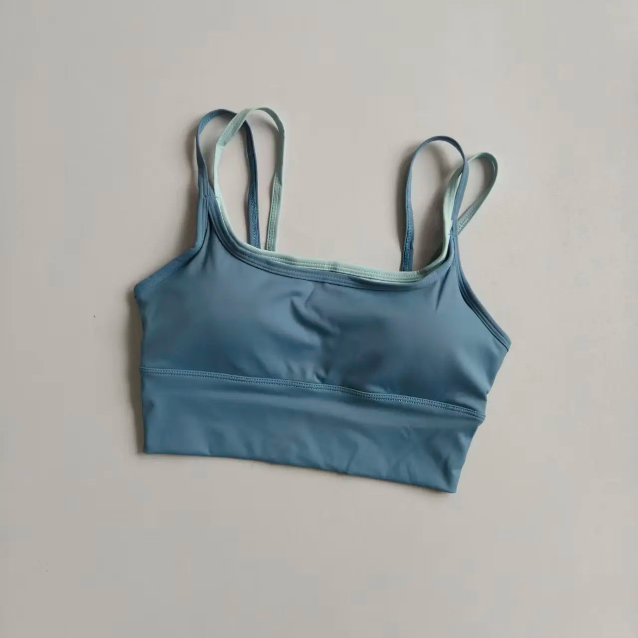 Sports Bra Women Summer Shock-absorbing Gathering Double Breast Strap Yoga Vest Quick Drying Anti Sagging Shaping Fitness Bra