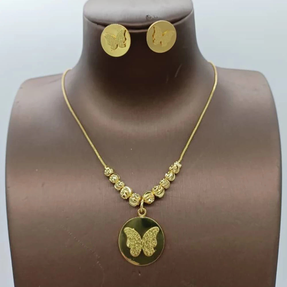 Italy Luxury Design Gold Plated Jewelry Set for Women Trendy Dubai Geometric Earrings Necklace New Jewelery Vintage Accesories