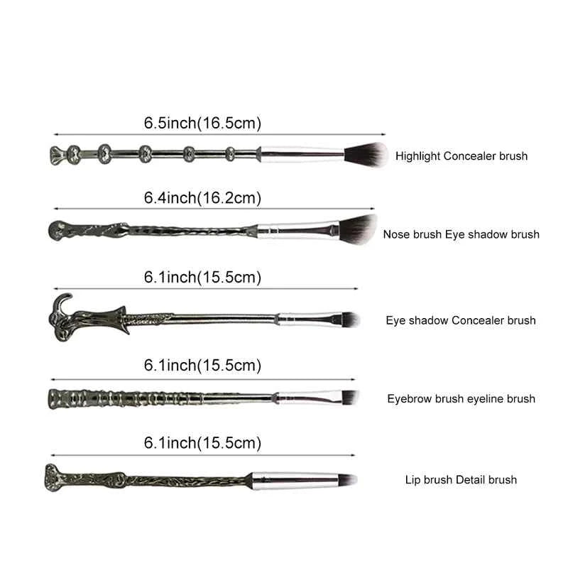 5PCS Makeup Brushes Set, Stocking Stuffers for Teen Girls Kids Women, Foundation Eyebrow Blush Brushes