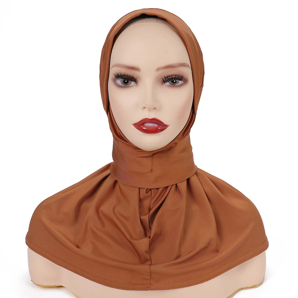 Ready To Go wear Instant Hijab for Ladies Girls Women With Tie Back Buttons Premium Quality Jersey Scarf