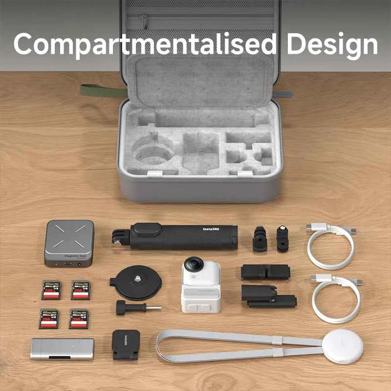 Hagibis Carrying Case for Insta 360 GO Ultra Large Portable Travel Storage Bag for Mini 2 in 1 Tripod and Others Accessories