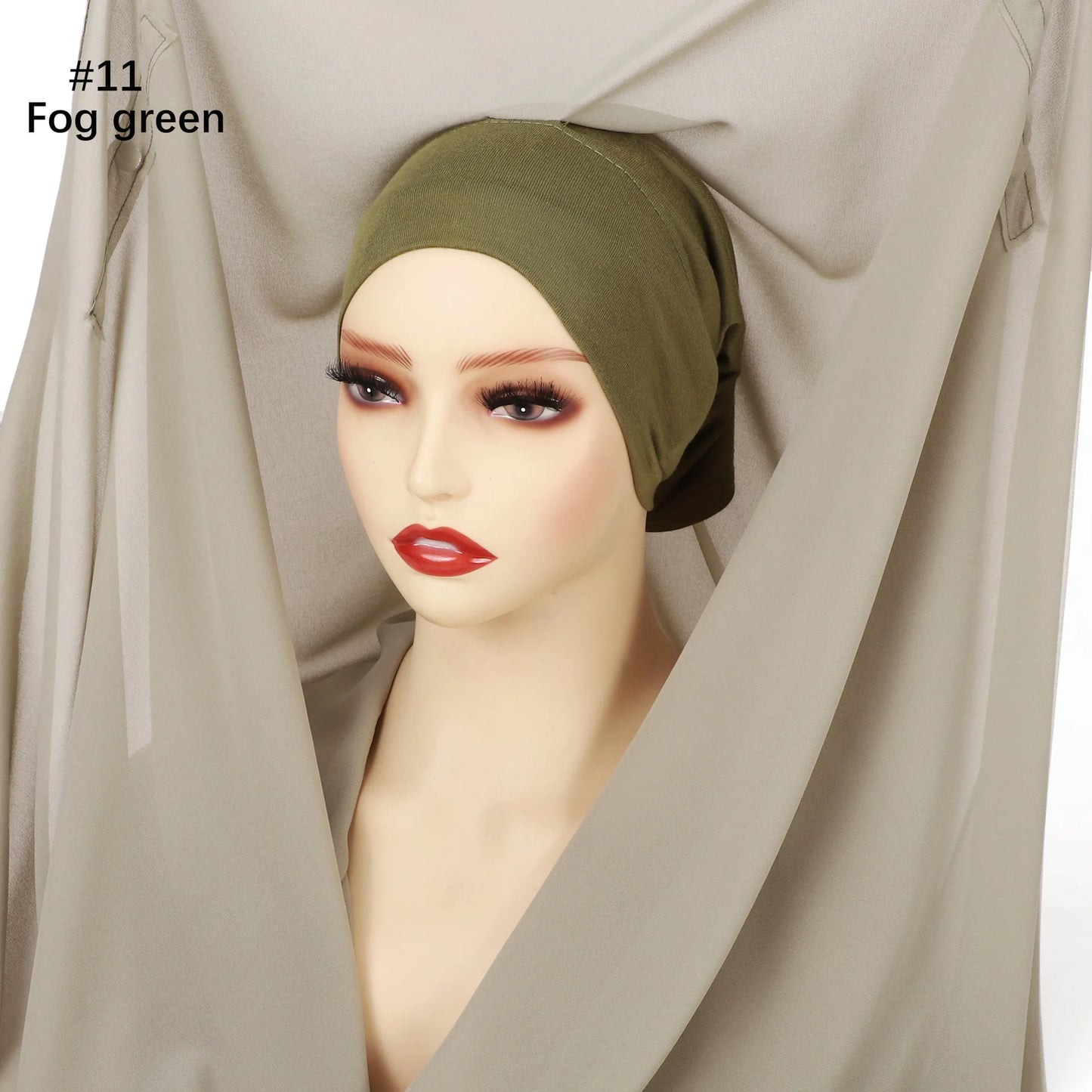 Newest Instant Chiffon Hijab with Magnetic Buckle Solid Color Woman Muslim Hijab Scarf Islamic Turban Fashion Headband Shawls
