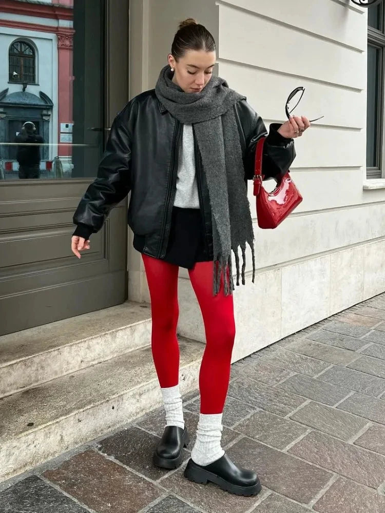 Chinese Red Pantyhose Female New Year Tights Women Stockings Slim Lingerie Anti-hook Silk Velvet Festival Wedding Bride Leggings